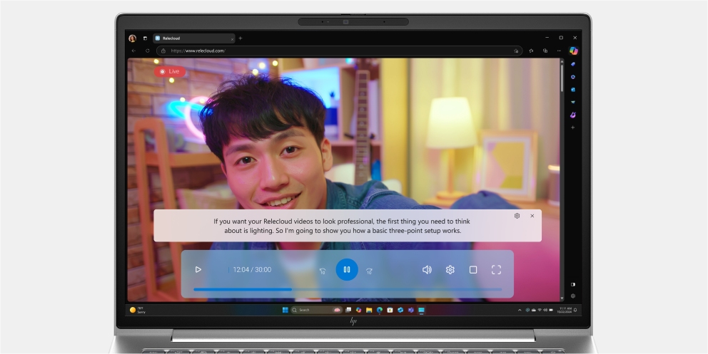 Terhubung dengan Live Captions