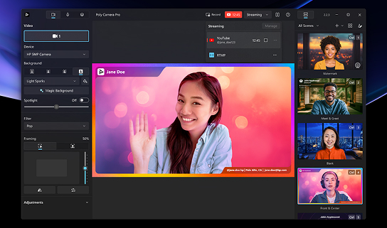 Elevate your video experience with Poly Camera Pro